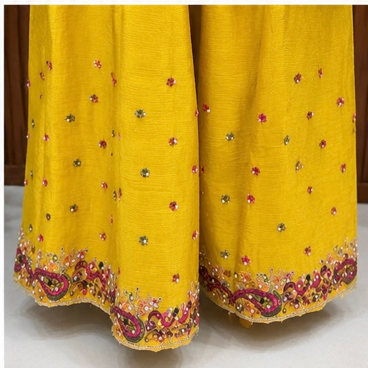 SILK EMBROIDERED PARTY WEAR SUIT
