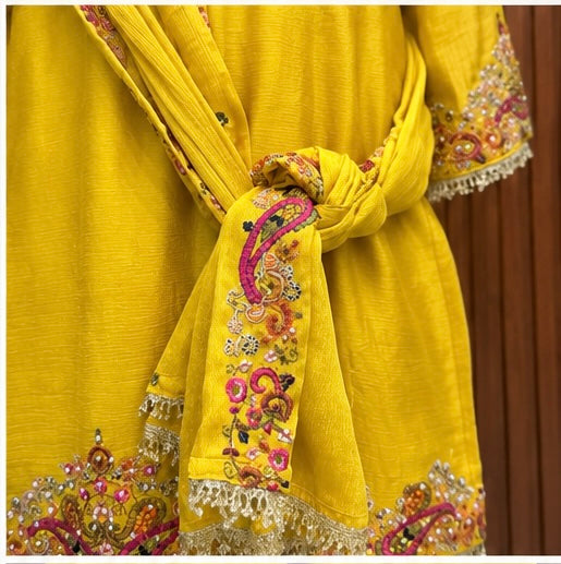 SILK EMBROIDERED PARTY WEAR SUIT